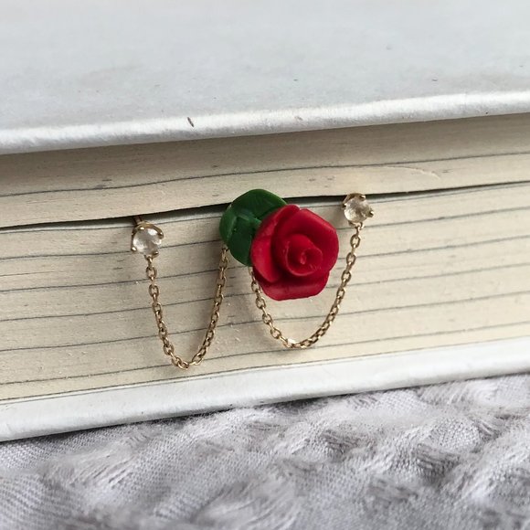 Diamond Chain Stud Earrings _ Bluboho - Picture 5 of 8